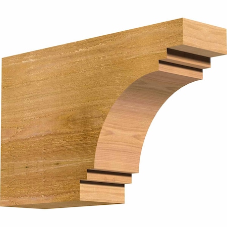 Ekena Millwork Pescadero Rough Sawn Rafter Tail, Western Red Cedar, 4"W x 10"H x 16"L RFT04X10X16PEC00RWR